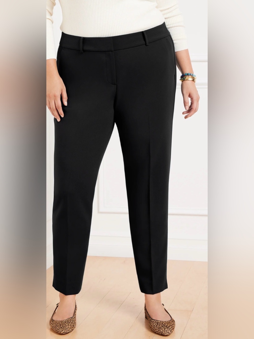 Talbots Hampshire Ankle Pants Black Size 20WP